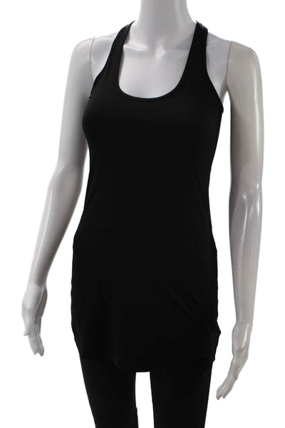 Lululemon Womens Black Basic Sleeveless Tank Nylon Blend Round Neck Size S