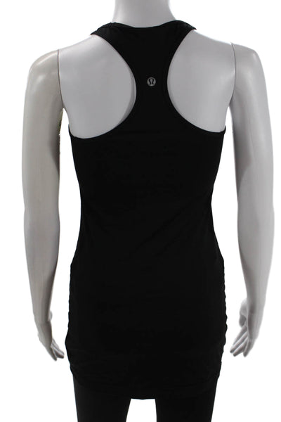 Lululemon Womens Black Basic Sleeveless Tank Nylon Blend Round Neck Size S