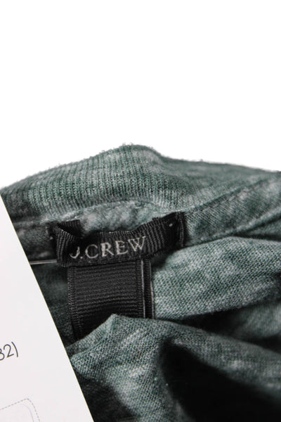 J Crew Womens Green V-Neck Jersey Short Sleeve T-Shirt Size S