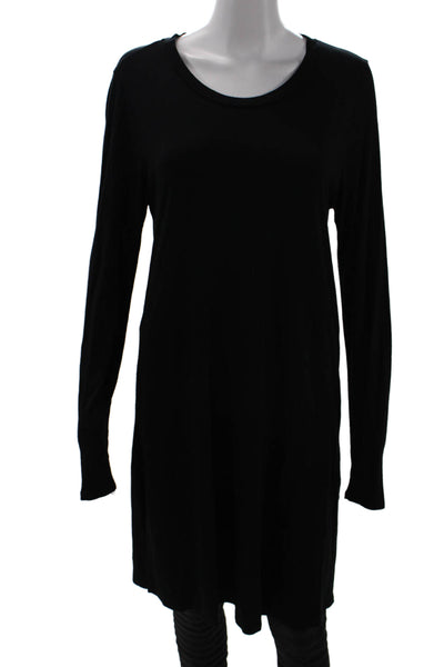 Eileen Fisher Women Black Shift Blouse Long Sleeve Size XS