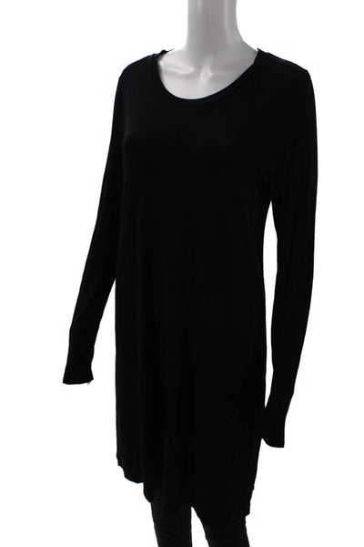 Eileen Fisher Women Black Shift Blouse Long Sleeve Size XS