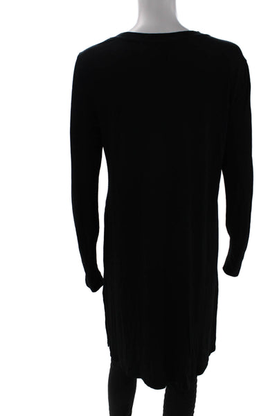 Eileen Fisher Women Black Shift Blouse Long Sleeve Size XS