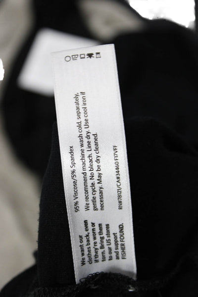 Eileen Fisher Women Black Shift Blouse Long Sleeve Size XS