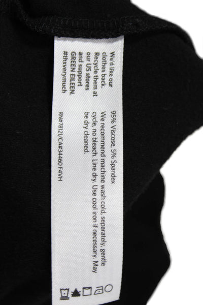 Eileen Fisher Women Black Long Sleeve Basic T-Shirt Size M