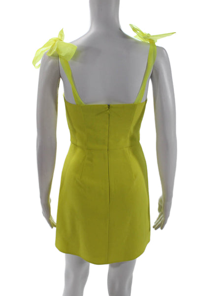 Coop & Spree, Women Mini Sundress Yellow Sleeveless Round Neck Size XS