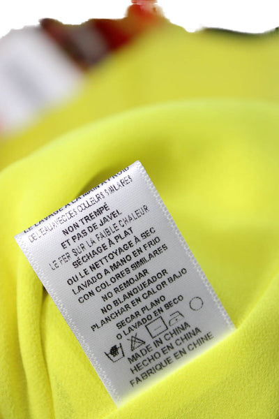 Coop & Spree, Women Mini Sundress Yellow Sleeveless Round Neck Size XS