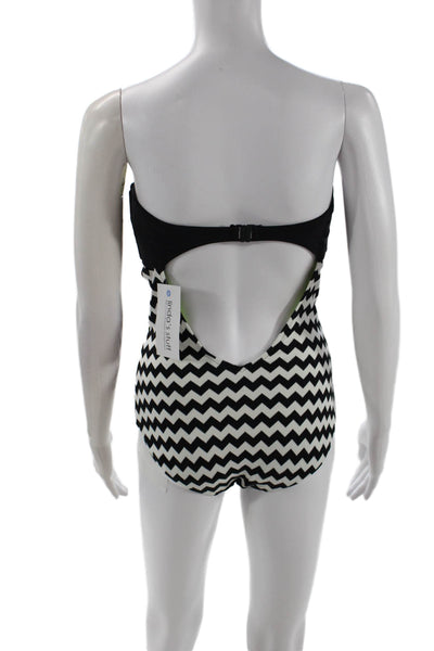 Seafolly Women One Piece Black Chevron Swimsuit Size 12