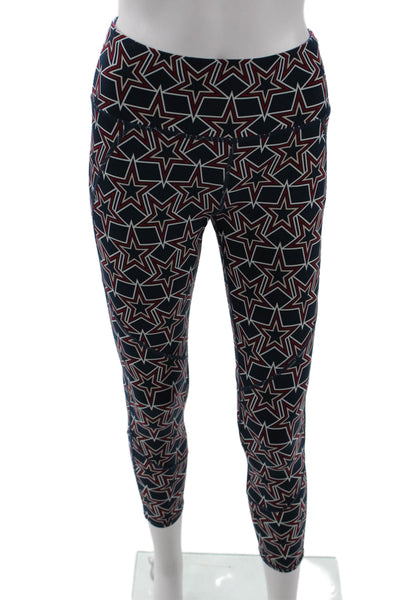 Sweaty Betty Women Ankle Cropped Leggings Dark Blue Stars Size S