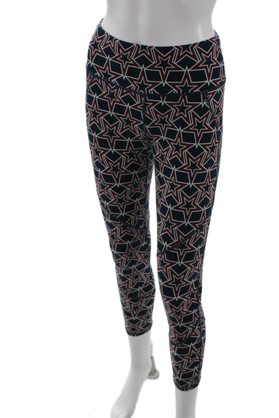 Sweaty Betty Women Ankle Cropped Leggings Dark Blue Stars Size S