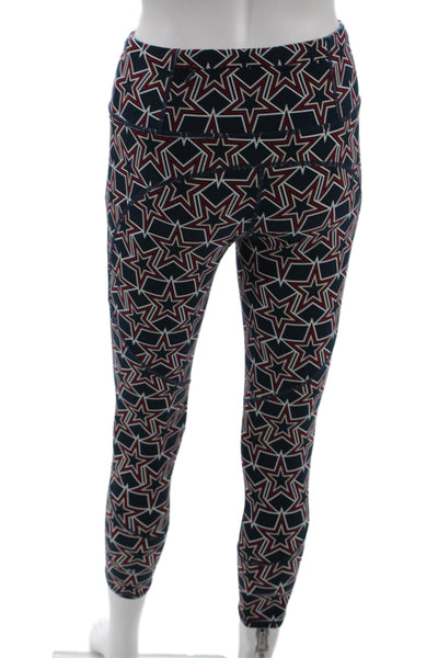 Sweaty Betty Women Ankle Cropped Leggings Dark Blue Stars Size S
