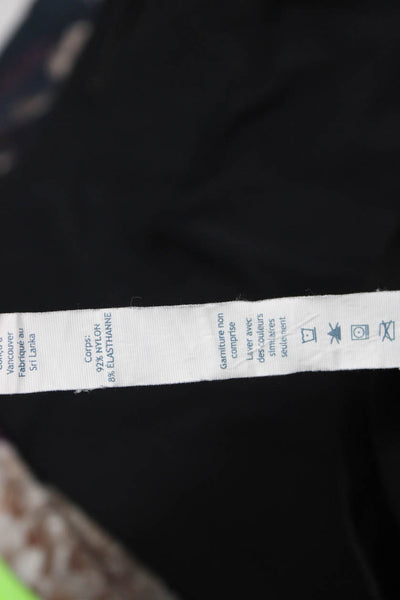 Lululemon Womens Ankle Cropped Geometric Aztec Black Leggings Size 6