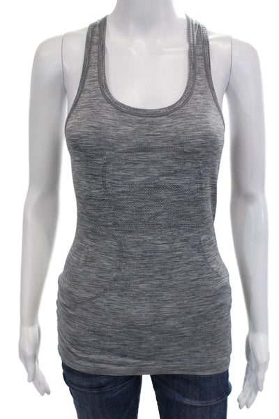 Lululemon Womens Sleeveless Nylon Tank Gray Round Neck Size M