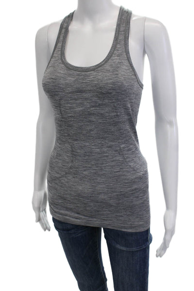 Lululemon Womens Sleeveless Nylon Tank Gray Round Neck Size M