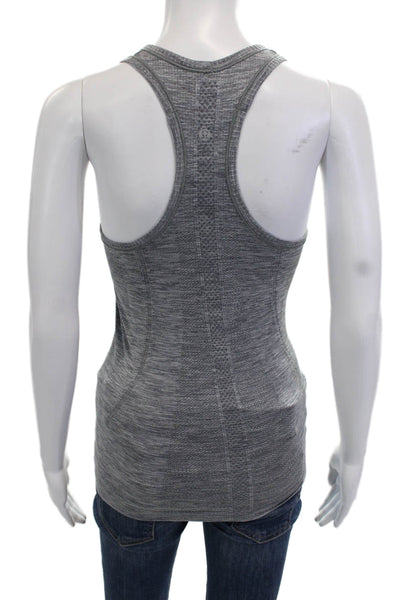 Lululemon Womens Sleeveless Nylon Tank Gray Round Neck Size M