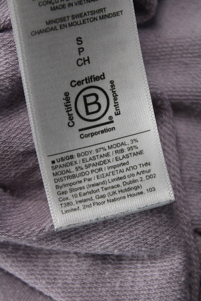 Athleta Womens Basic Crew Neck Purple Modal Long Sleeve Sweater Size S