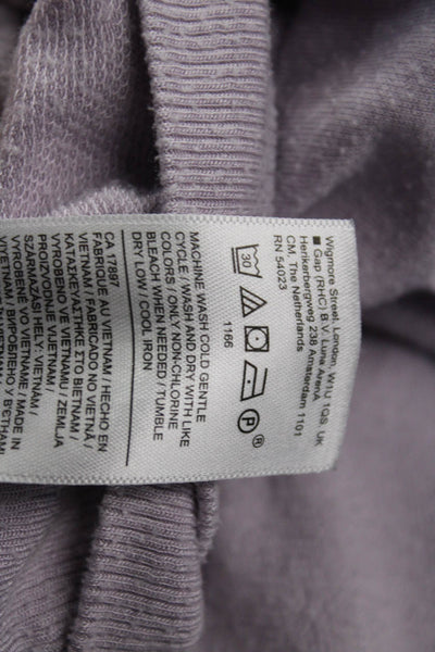 Athleta Womens Basic Crew Neck Purple Modal Long Sleeve Sweater Size S