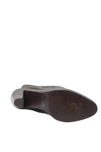 Michael Michael Kors Womens Suede Pointed Toe Mid-Calf Boots Brown Size 8M