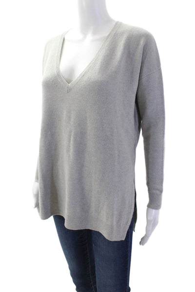 Boden Unisex Gray V-Neck Pullover Sweater Wool Viscose Long Sleeve Size S
