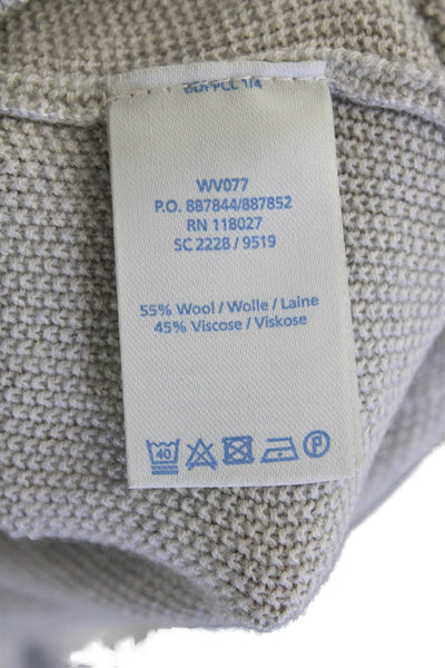 Boden Unisex Gray V-Neck Pullover Sweater Wool Viscose Long Sleeve Size S