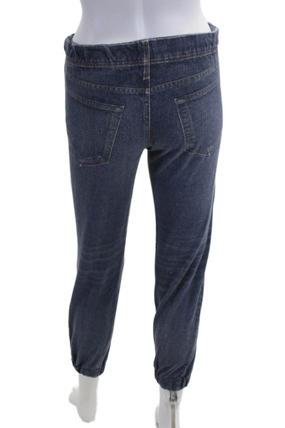 Rag & Bone Women Cropped Ankle Maternity Jeans Dark Blue Size 2XS
