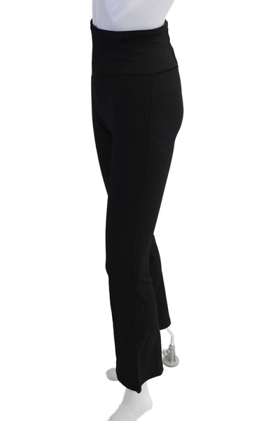 Athleta, Womens Black Nylon Leggings Solid Hook & Eye Fall Size 2XS