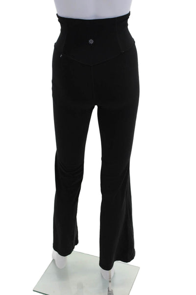Athleta Women Black Nylon Leggings Solid Fall Size 2XS