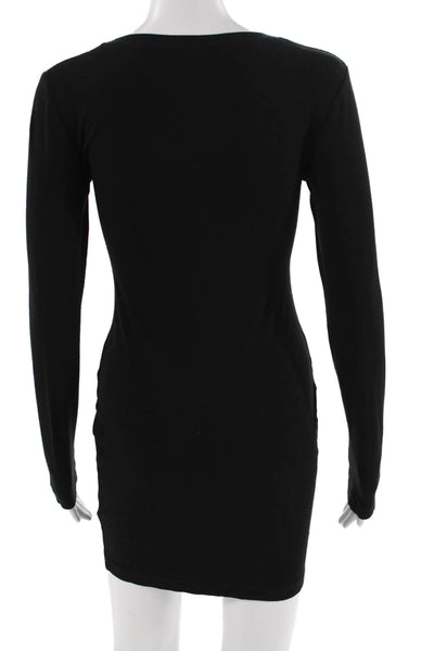 Kimberly Ovitz, Women Dresses Bodycon Mini Black Long Sleeve Size S