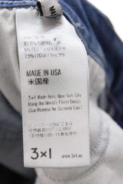 3x1 Womens Ankle Skinny Jeans Light Blue Low Rise Size 26