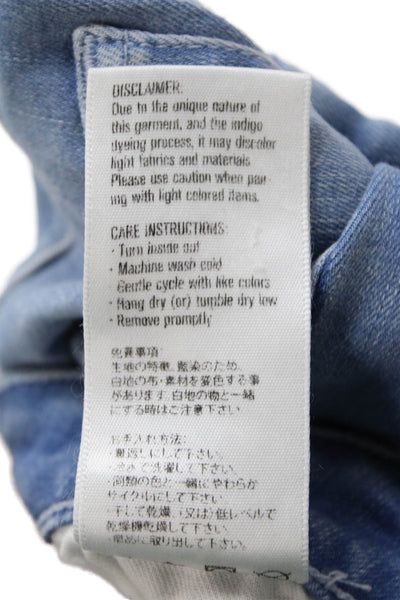 3x1 Womens Ankle Skinny Jeans Light Blue Low Rise Size 26