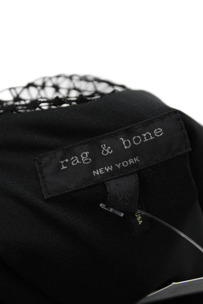 Rag & Bone Women Black Sleeveless Tank Round Neck Designer Size XS