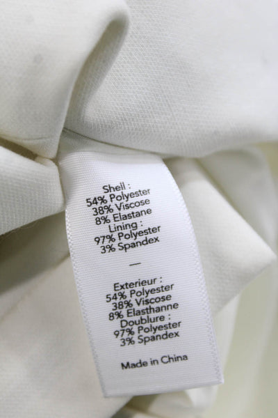 Elizabeth & James Women Bodycon Sheath White Dress Size 4