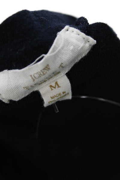 J Crew Womens V-Neck Short Sleeve Jersey T-Shirt Dark Blue Size M