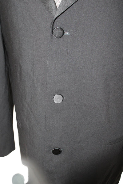 Donna Karan Signature Men Classic Black Wool Suit Jacket Size 42