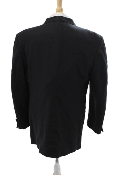 Donna Karan Signature Men Classic Black Wool Suit Jacket Size 42
