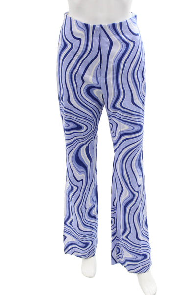 Zara Unisex Blue Cotton Blend Pants Size S