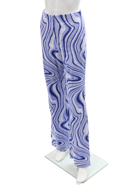 Zara Unisex Blue Cotton Blend Pants Size S