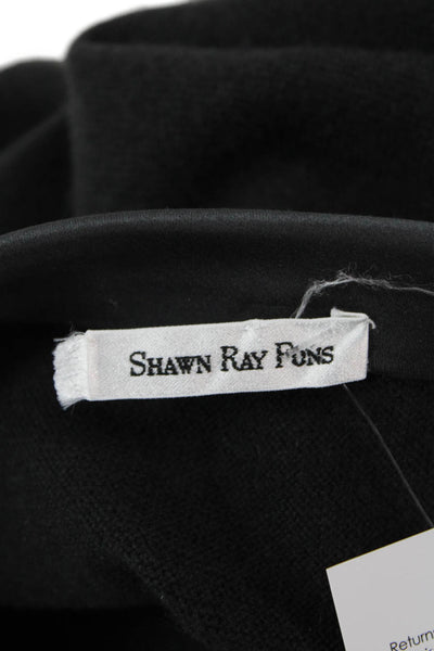 Shawn Ray Fons Women Sheath Dress Black Cashmere Square Neck Sleeveless Size 6