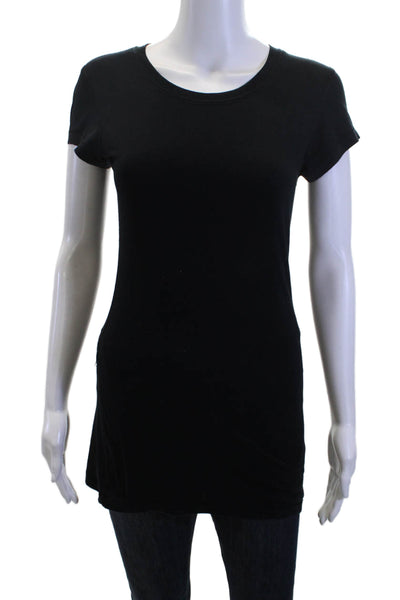 Lululemon Womens Black Tunic T-Shirt Short Sleeve Round Neck Size 4