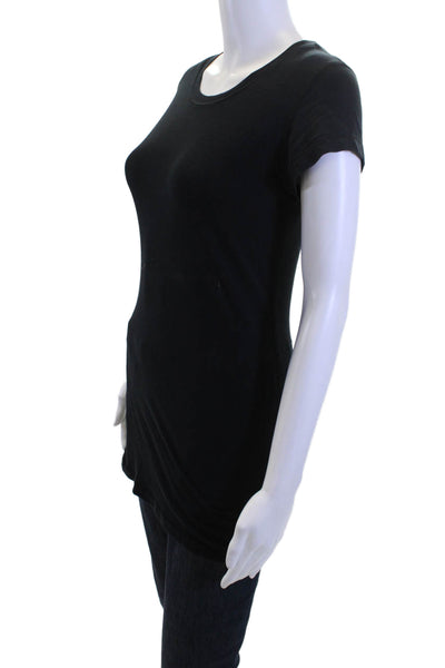 Lululemon Womens Black Tunic T-Shirt Short Sleeve Round Neck Size 4