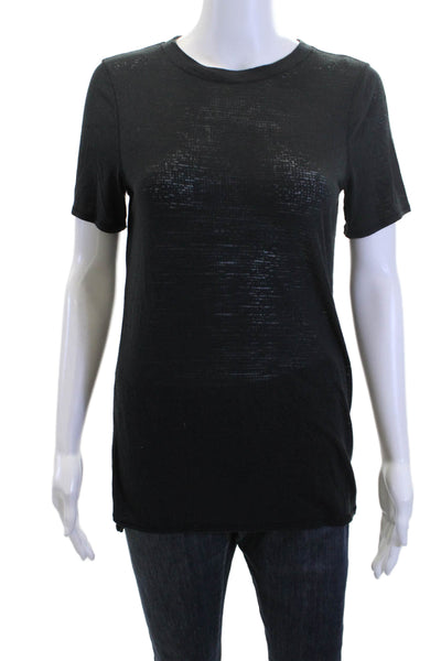 Lululemon Womens Black Basic Crew Neck Short Sleeve T-Shirt Size 6