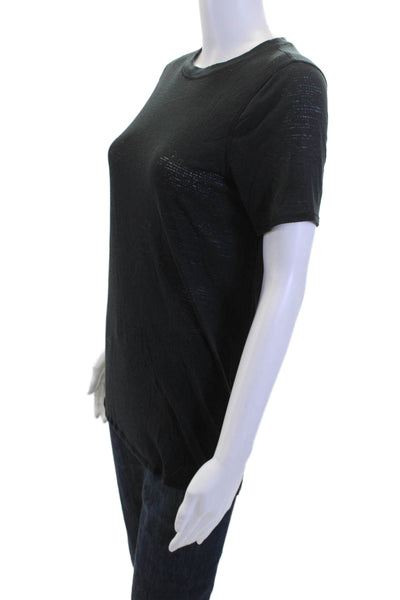 Lululemon Womens Black Basic Crew Neck Short Sleeve T-Shirt Size 6