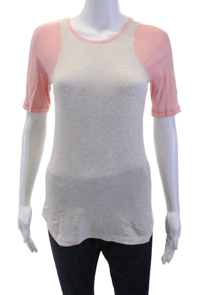 Lululemon Womens Ringer Basic T-Shirt Gray Short Sleeve Size 4