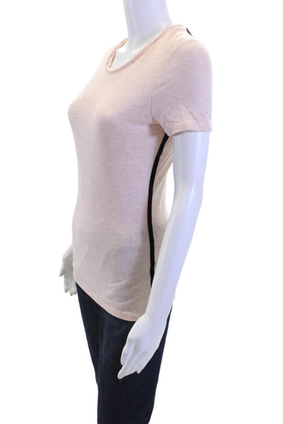 Rag & Bone Women Basic Pink Round Neck Short Sleeve T-Shirt Size S