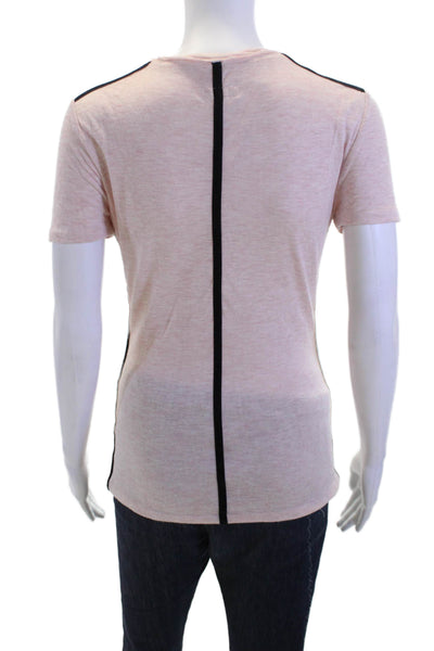 Rag & Bone Women Basic Pink Round Neck Short Sleeve T-Shirt Size S