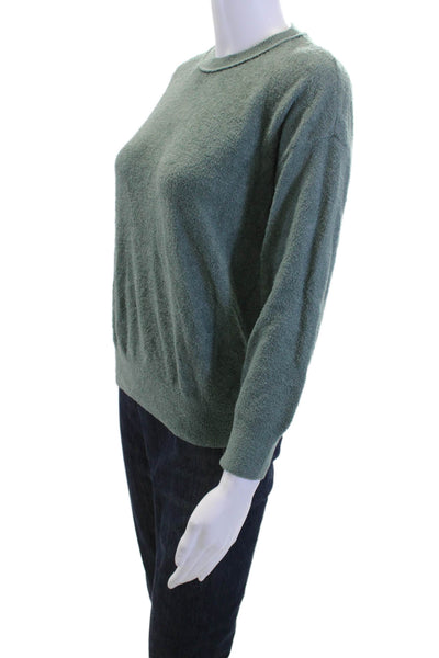Barefoot Dreams® Womens Pullover Sweater Green Crew Neck 3/4 Sleeve Size XS