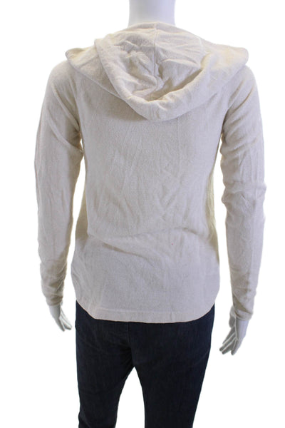 Barefoot Dreams® Women Pullover Hoodies Beige Long Sleeve Size XS