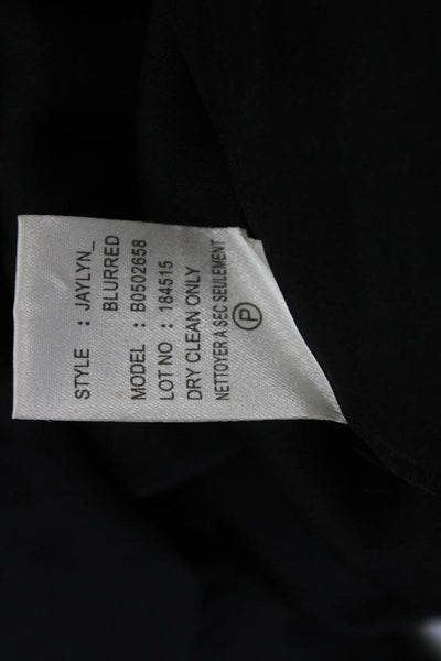 Theory Women Black Silk Polka Dot Sheath Dress Short Sleeveless Size 4