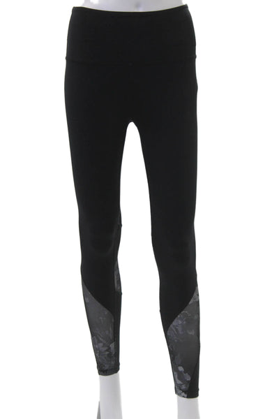 Beyond Yoga Womens Black Floral Ankle Leggings Nylon Size XS