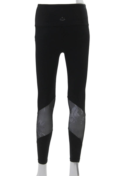 Beyond Yoga Womens Black Floral Ankle Leggings Nylon Size XS