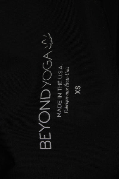 Beyond Yoga Womens Black Floral Ankle Leggings Nylon Size XS